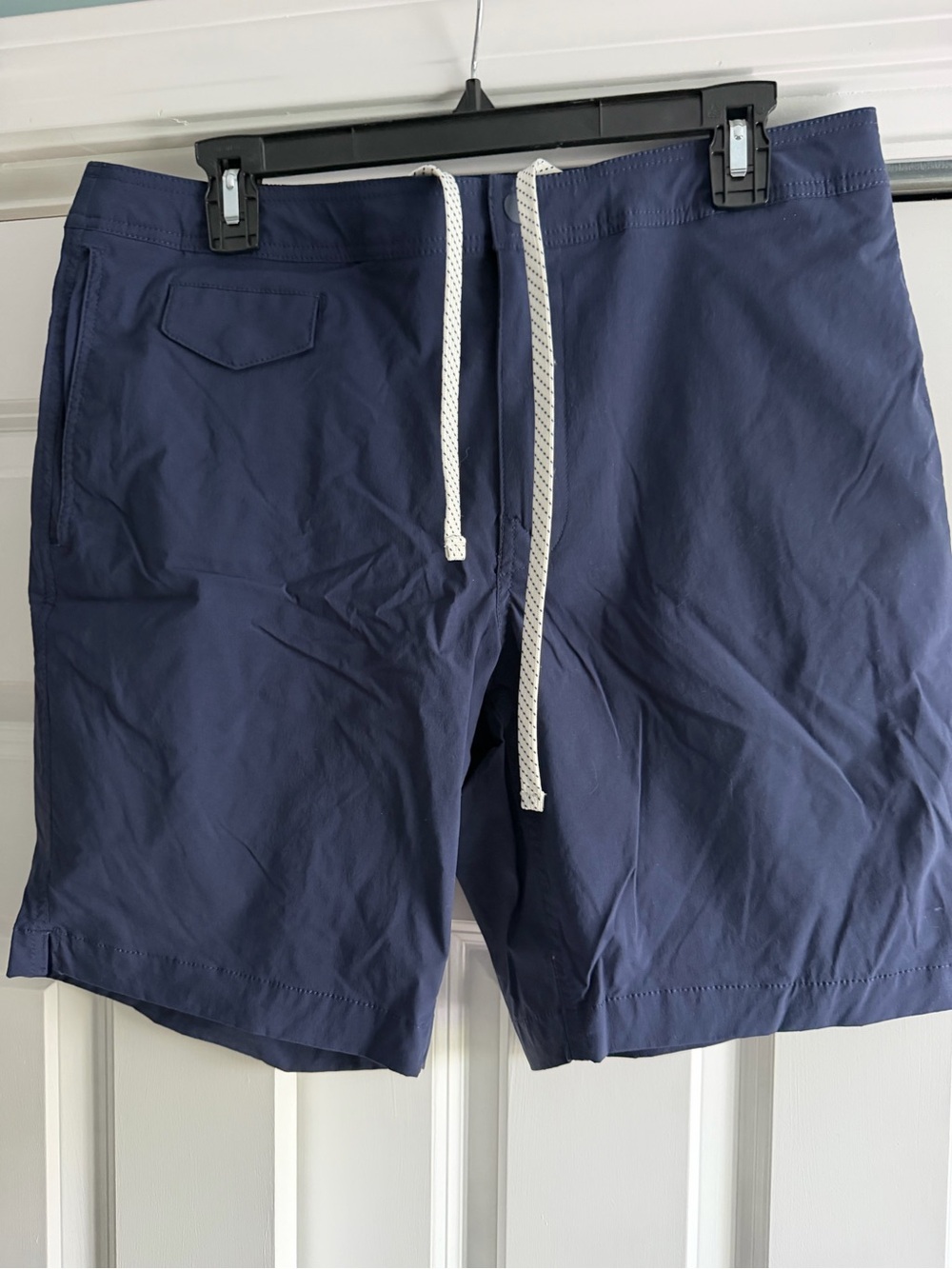 J. Crew Navy Swim Shorts with White Mesh Lining